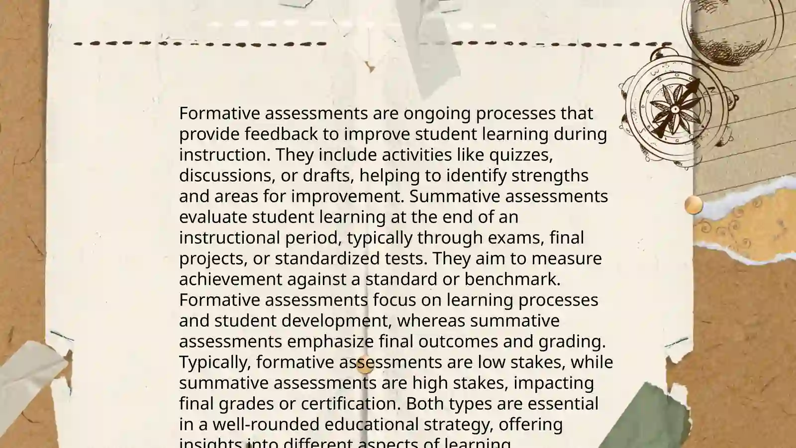 Formative and summative assessment 3