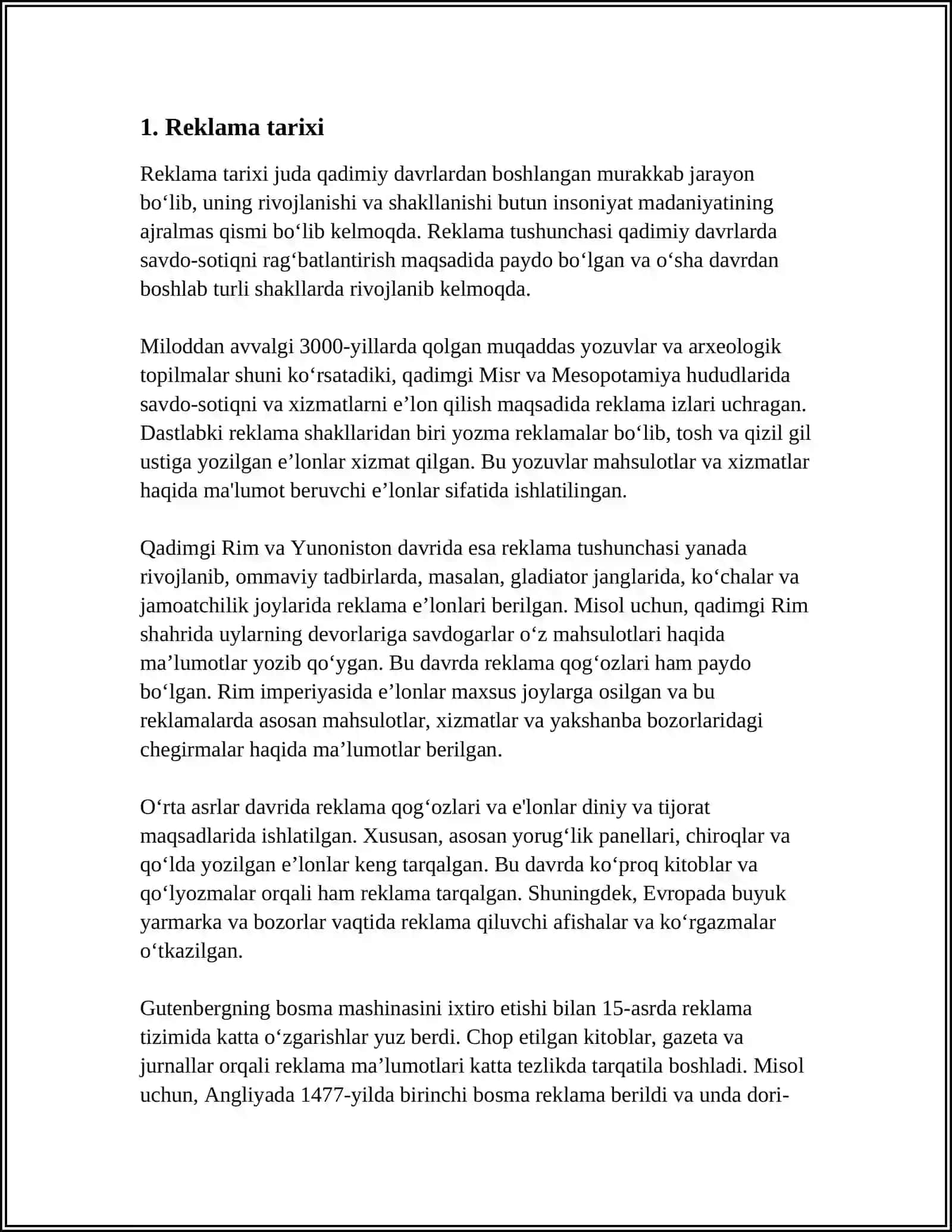 INTRODUCTION TO ADVERTISING 3