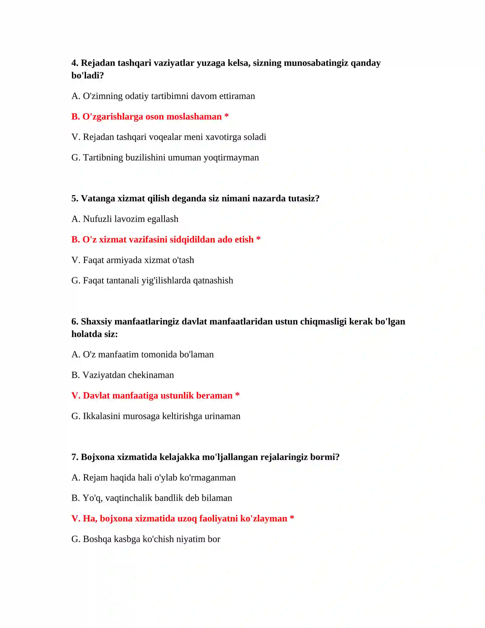 Bojxona to‘lovlari testlari 3
