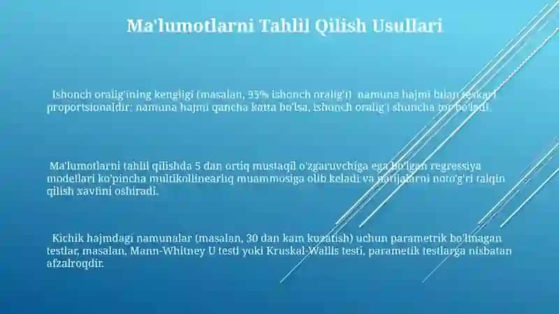 Statistik Tadqiqotlarni Tashkil Etish 3