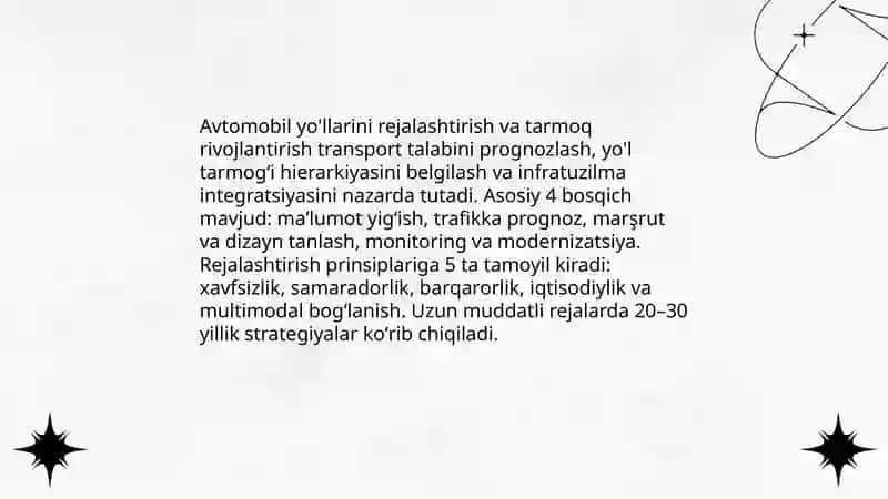 Avtomobil transporti va infratuzulmasi 3