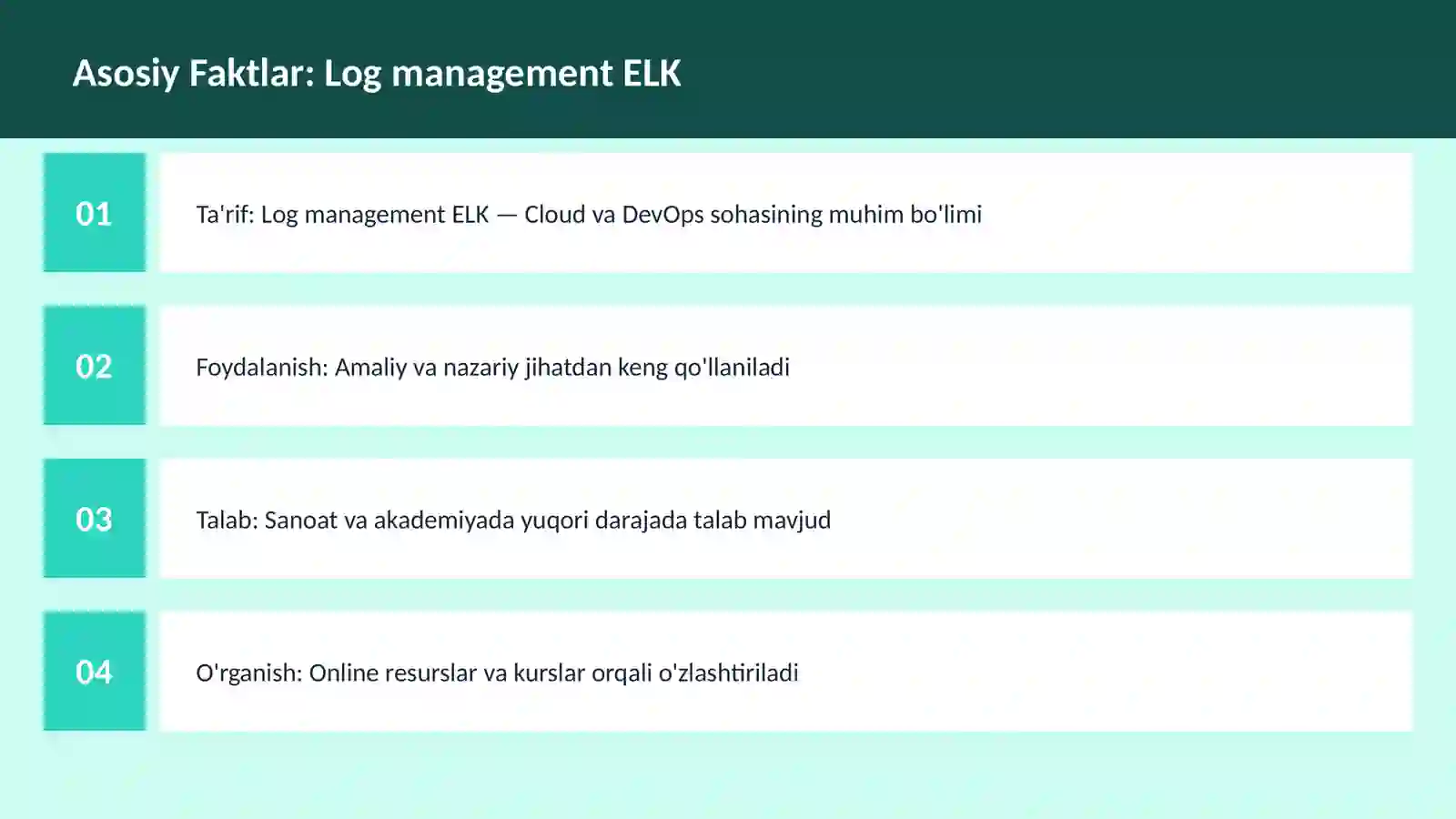 Log management ELK 3