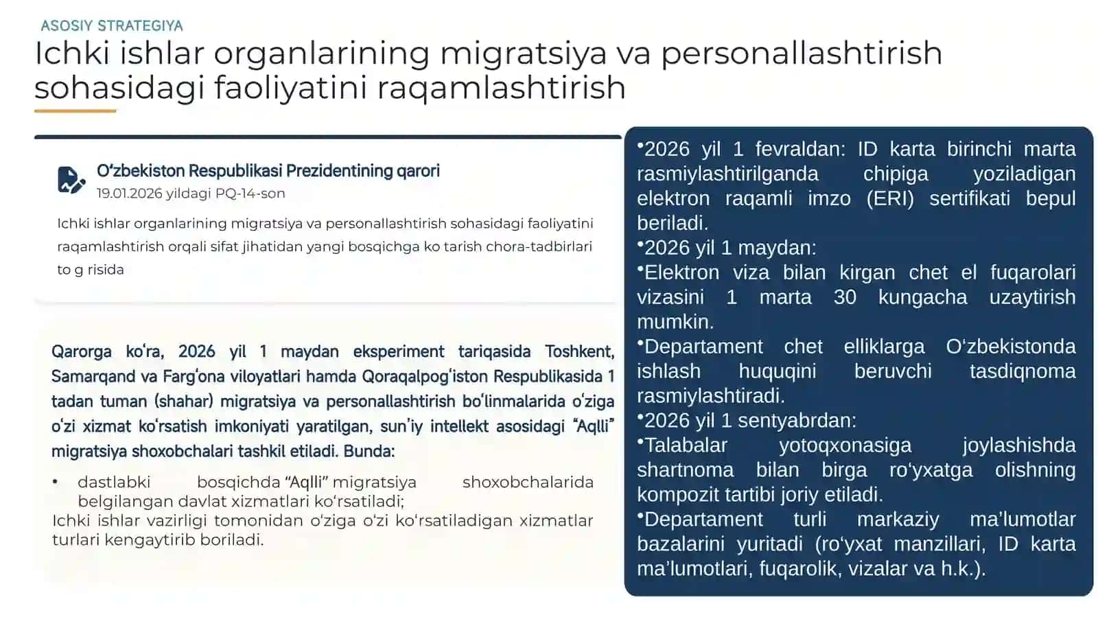 Mamlakatimizdaraqamlashtirishbo'yichachiqqanfarmon,qaror,nizomlarvaularniahamiyati 3