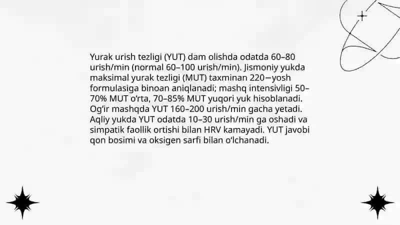 Asosan jismoniy va aqliy mehnat bajarganda organizmning funksional holatini aniqlash 3