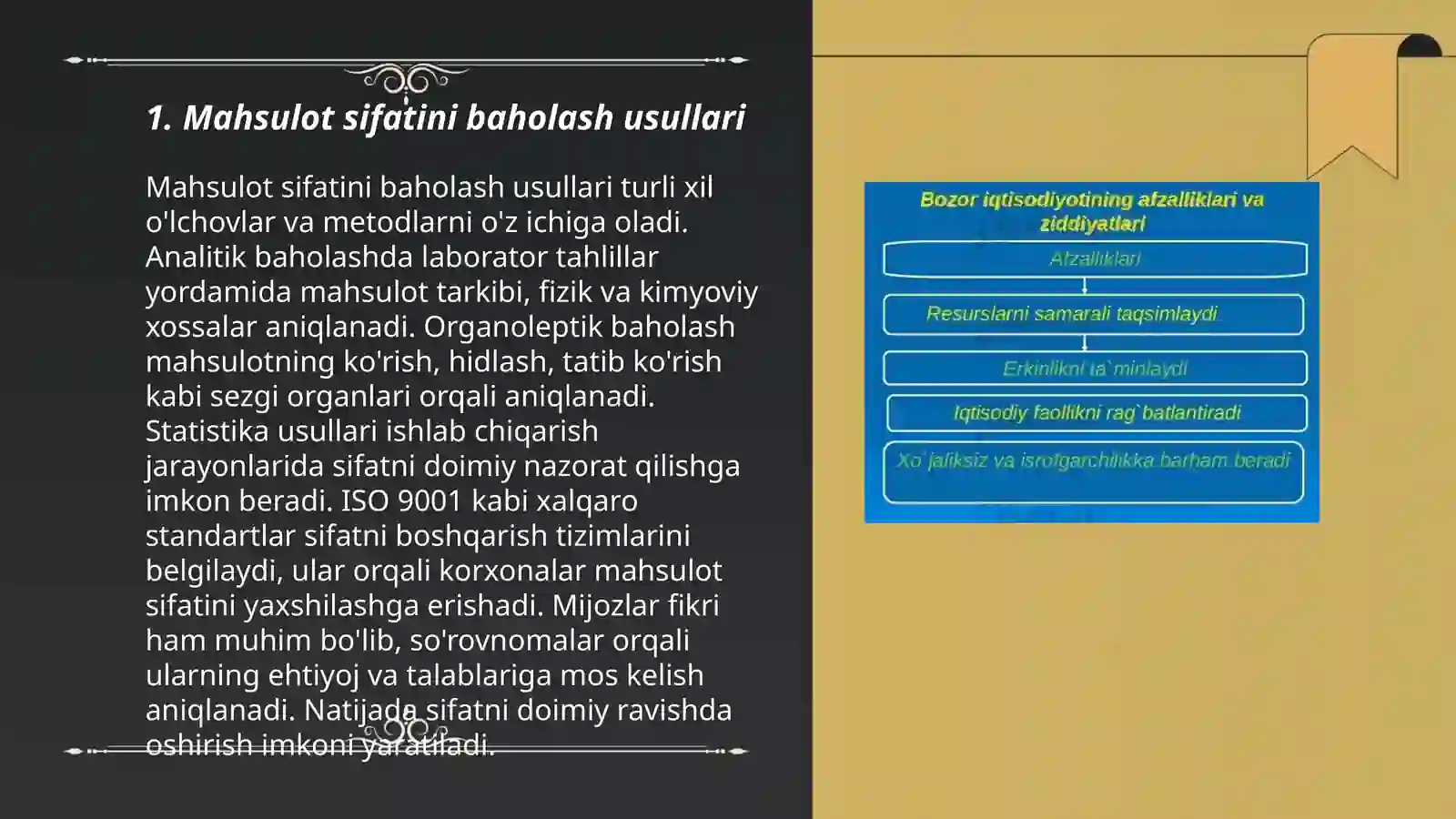 Mahsulot sifat belgilari va xususiyatlari 3
