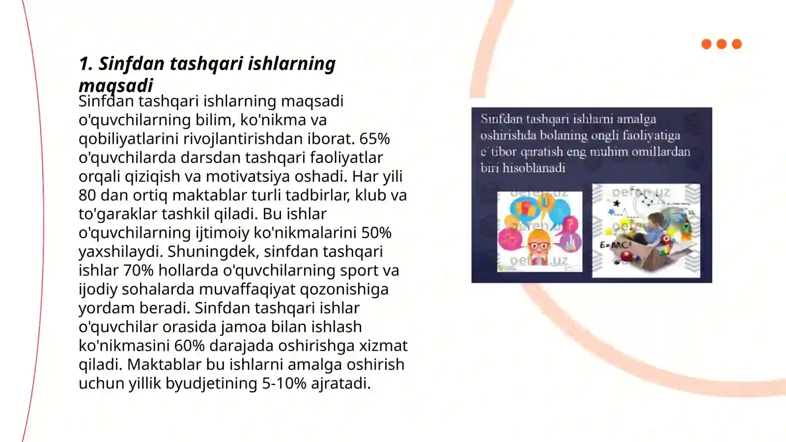 Abu Rayxon Beruniy nomidagi Urganch Davlat Universiteti Tabiiy va qishloq xòjaligi fanlari fakulteti biologiya yònalishi 224 guruh talabasi Sharipboyeva Zilolaning Biologiya òqitish metodikasi fanidan taqdimoti 3