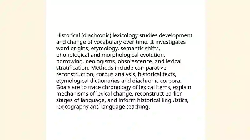 Types of Lexicology 3