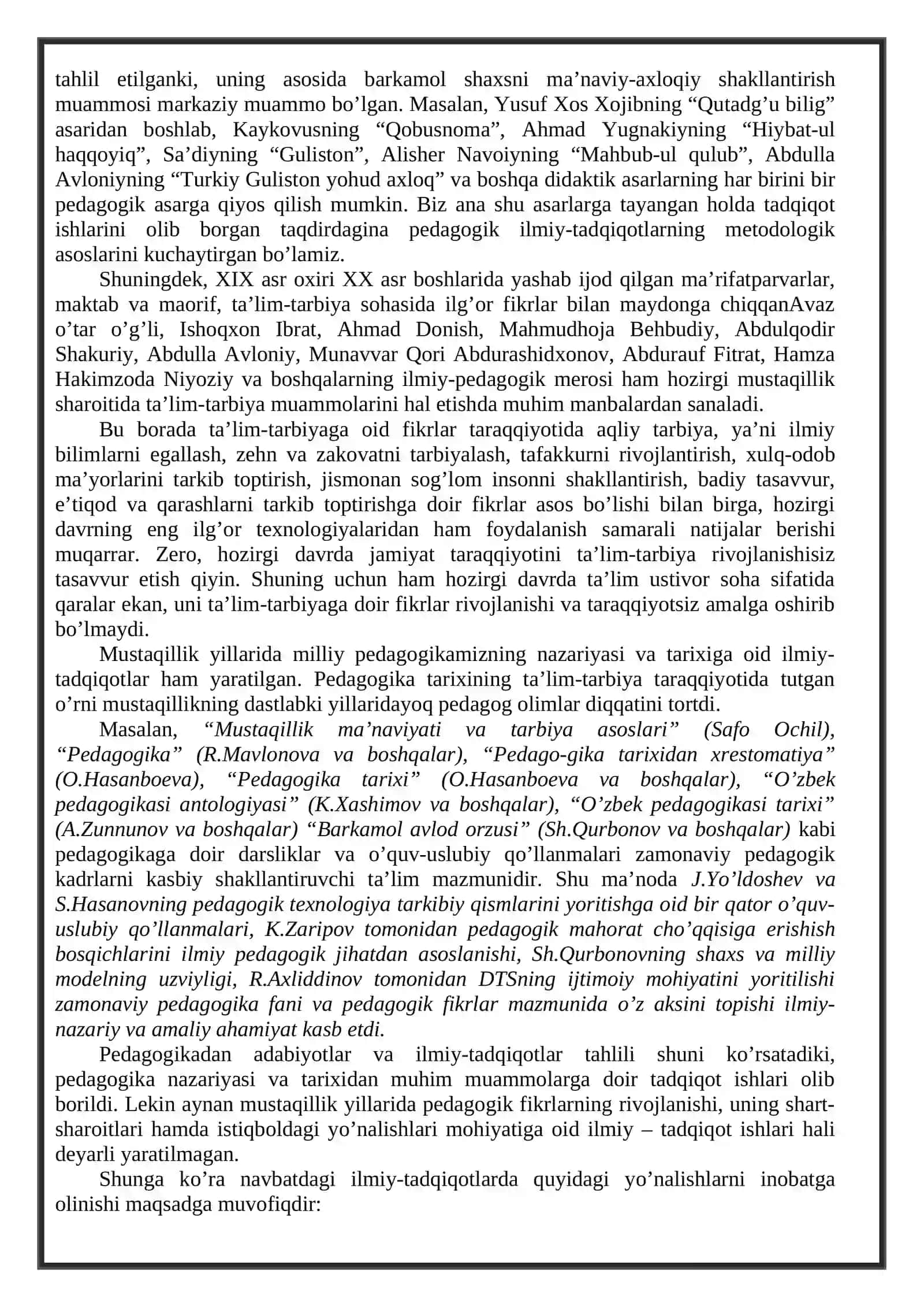 Mustaqil O’zbekistonda ta’lim va pedagogic fikr taraqqiyoti 3