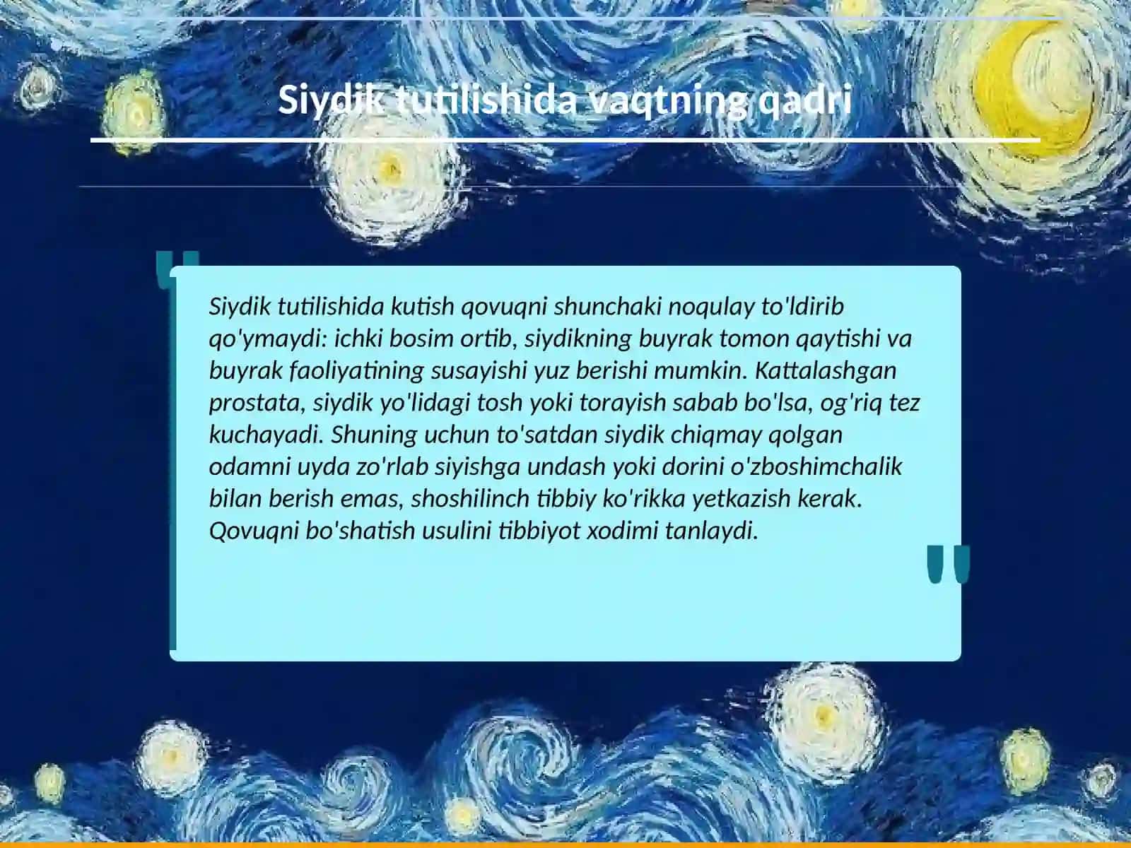 Siydik-Tanosil tizimi 3