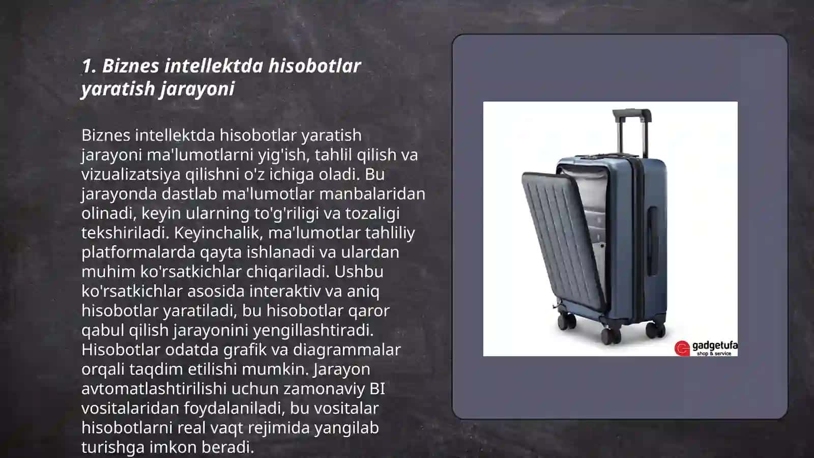 Biznes intellektda hisobotlar va soʻrovnomalar 3