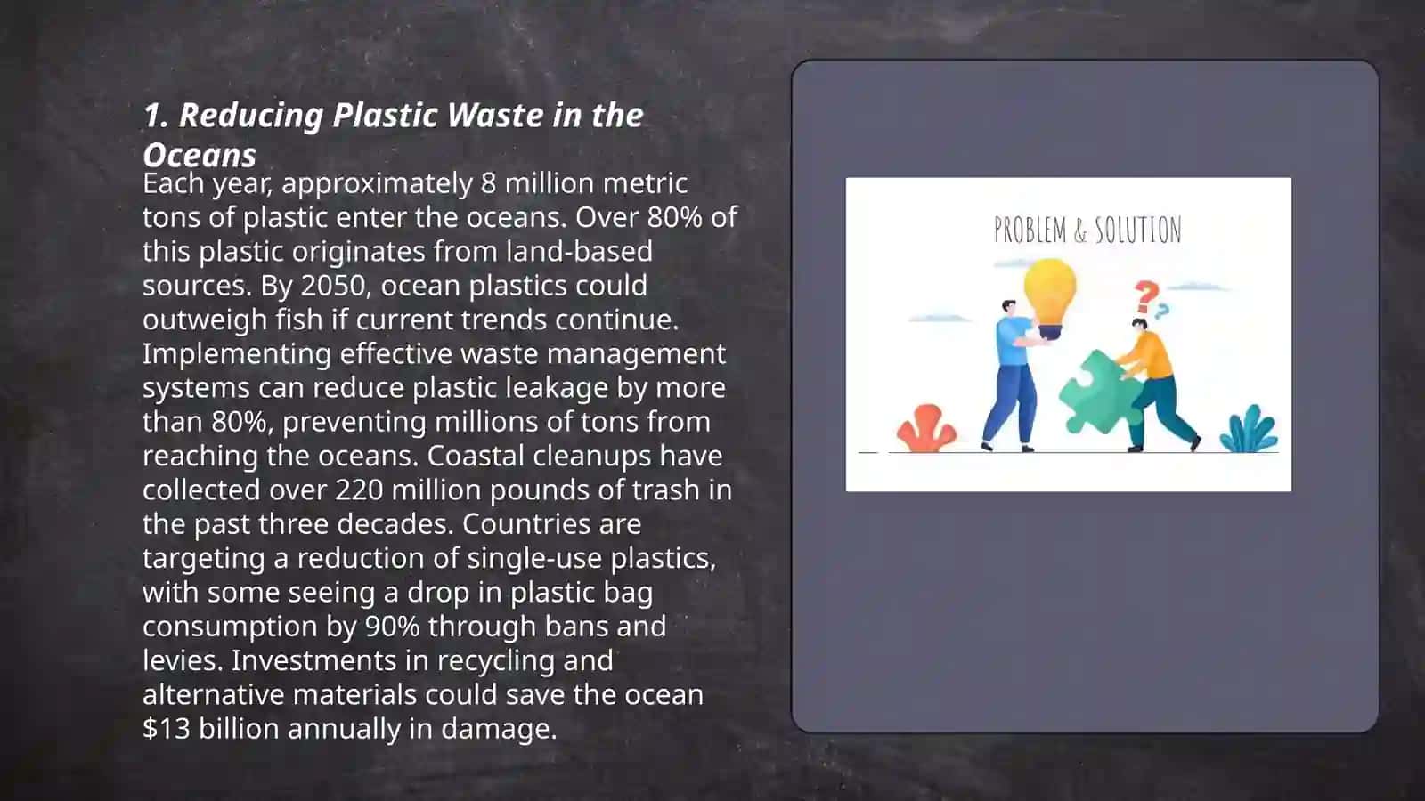 Reducing Plastic Waste in the Oceans 3