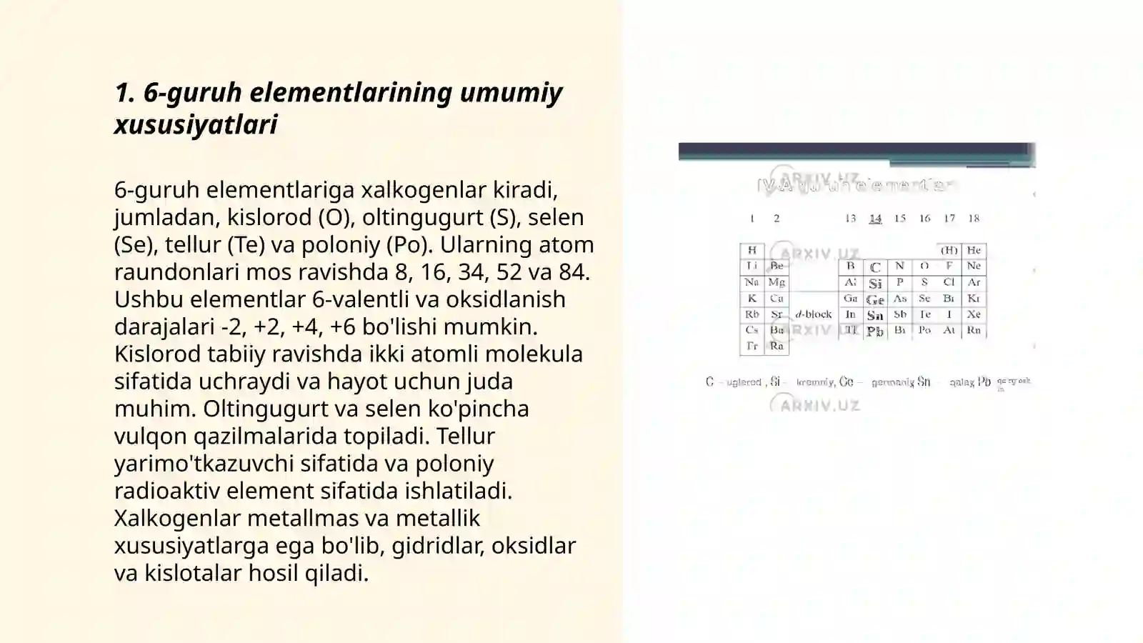 6 guruh d - elementlari 3