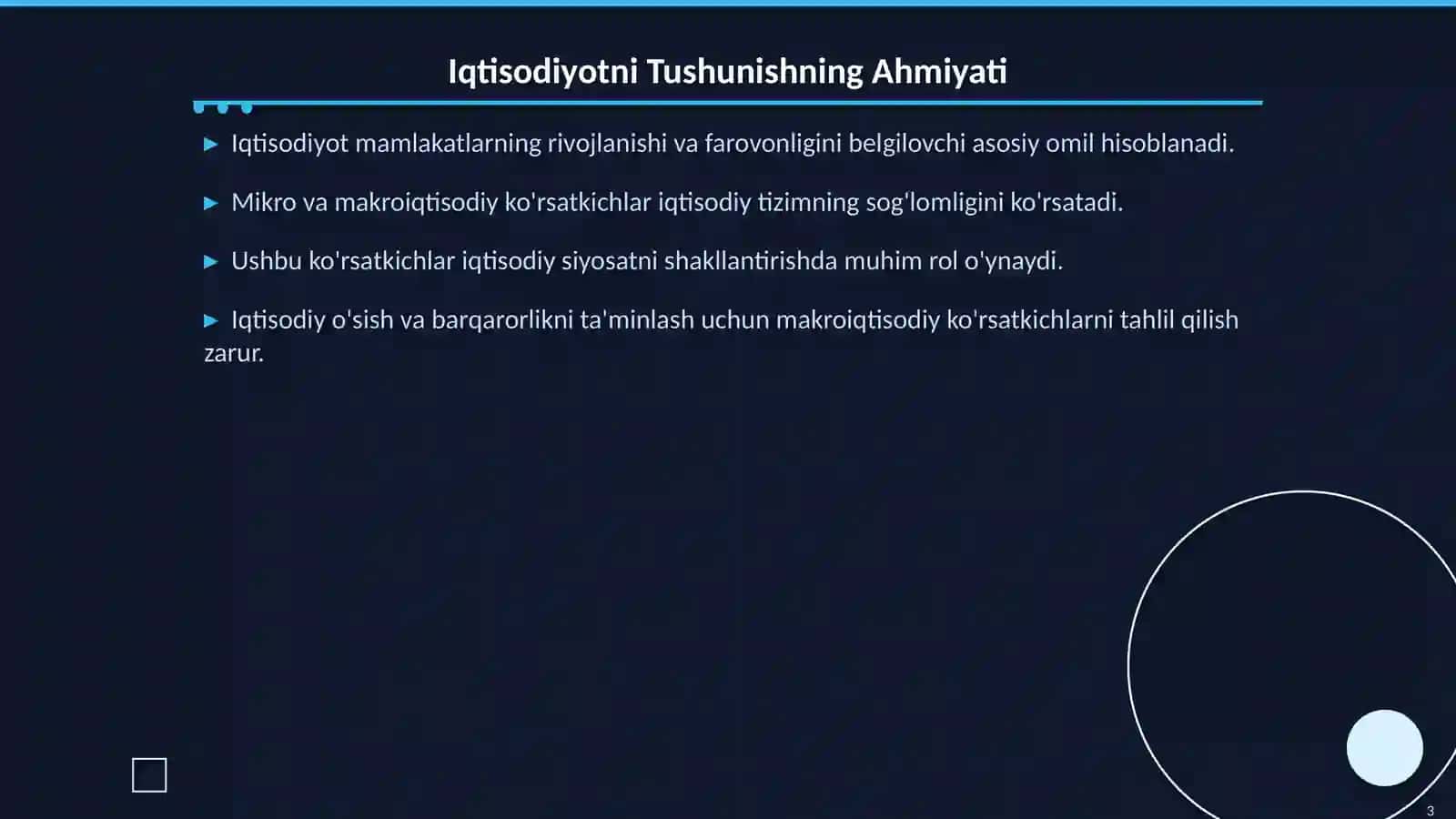 Mamlakat Iqtisodiyotining Muqaddimasi 3