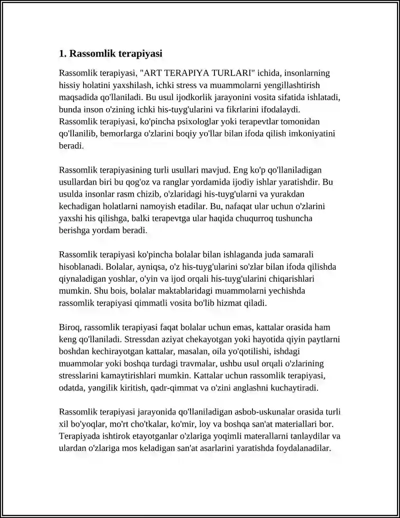 ART TERAPIYA TURLARI 3