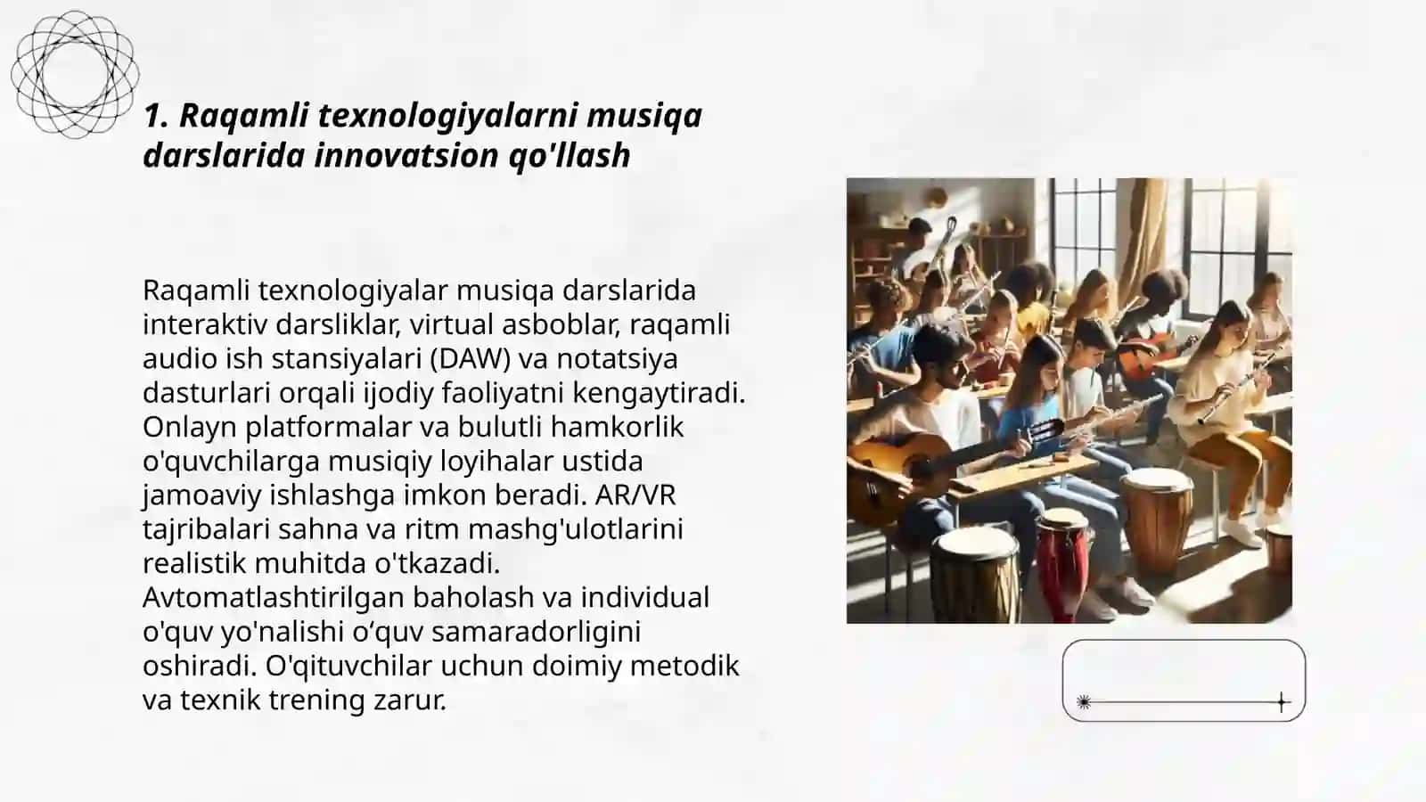 MUSIQA FANINI O'QITISHDA INNOVATSION YONDASHUV 3