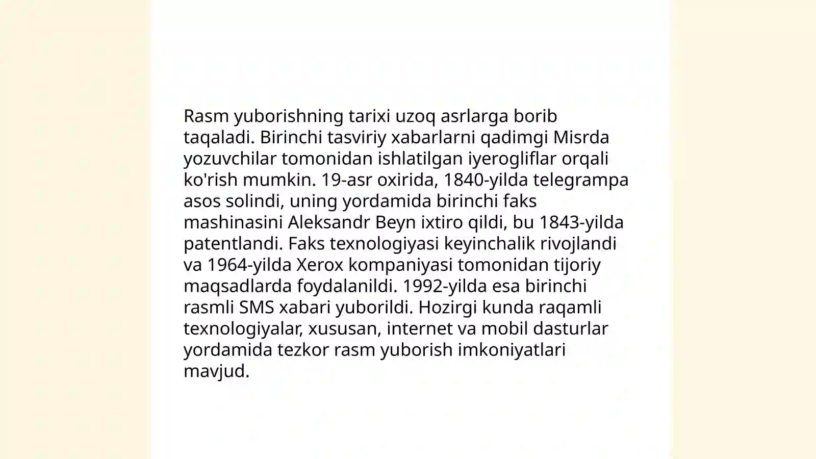 Rasm yuborishning tarixi 3