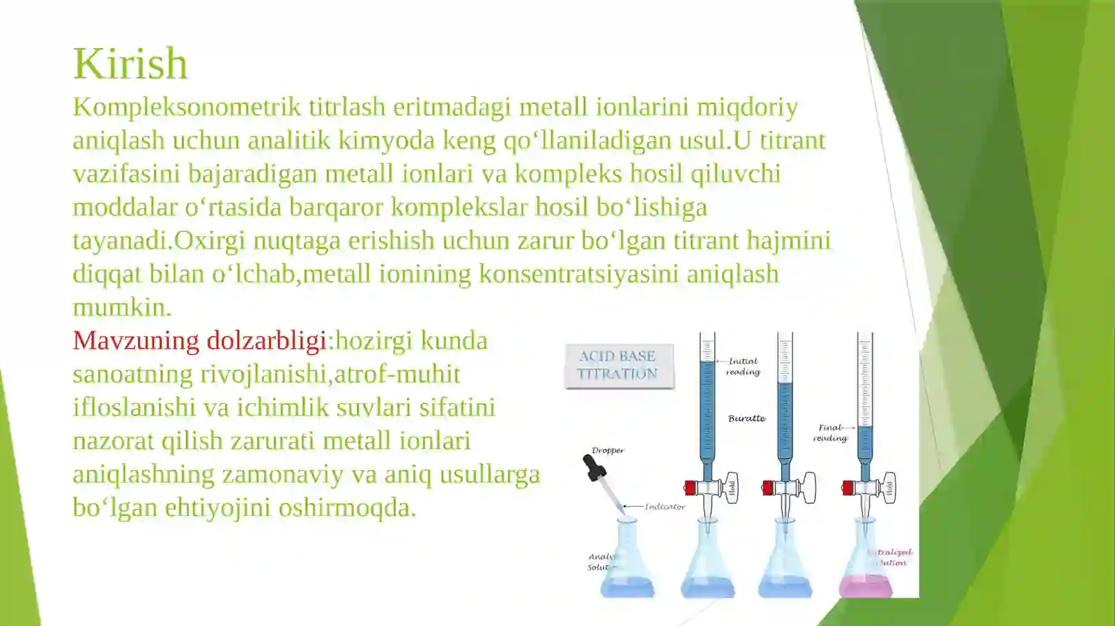 Analitik Kimyo fanidan kurs ishi 3