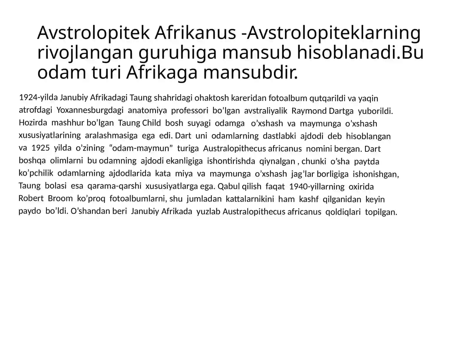 AvstrolopitekAfrikanus 3