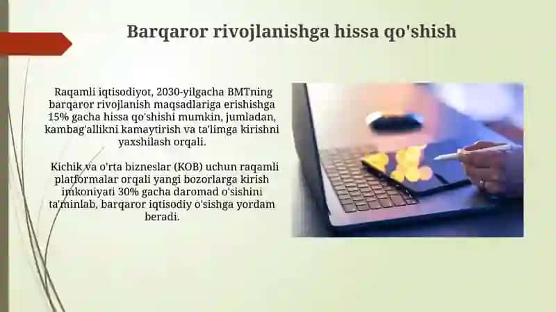 Raqamli iqtisodiyotning afzalliklari 3