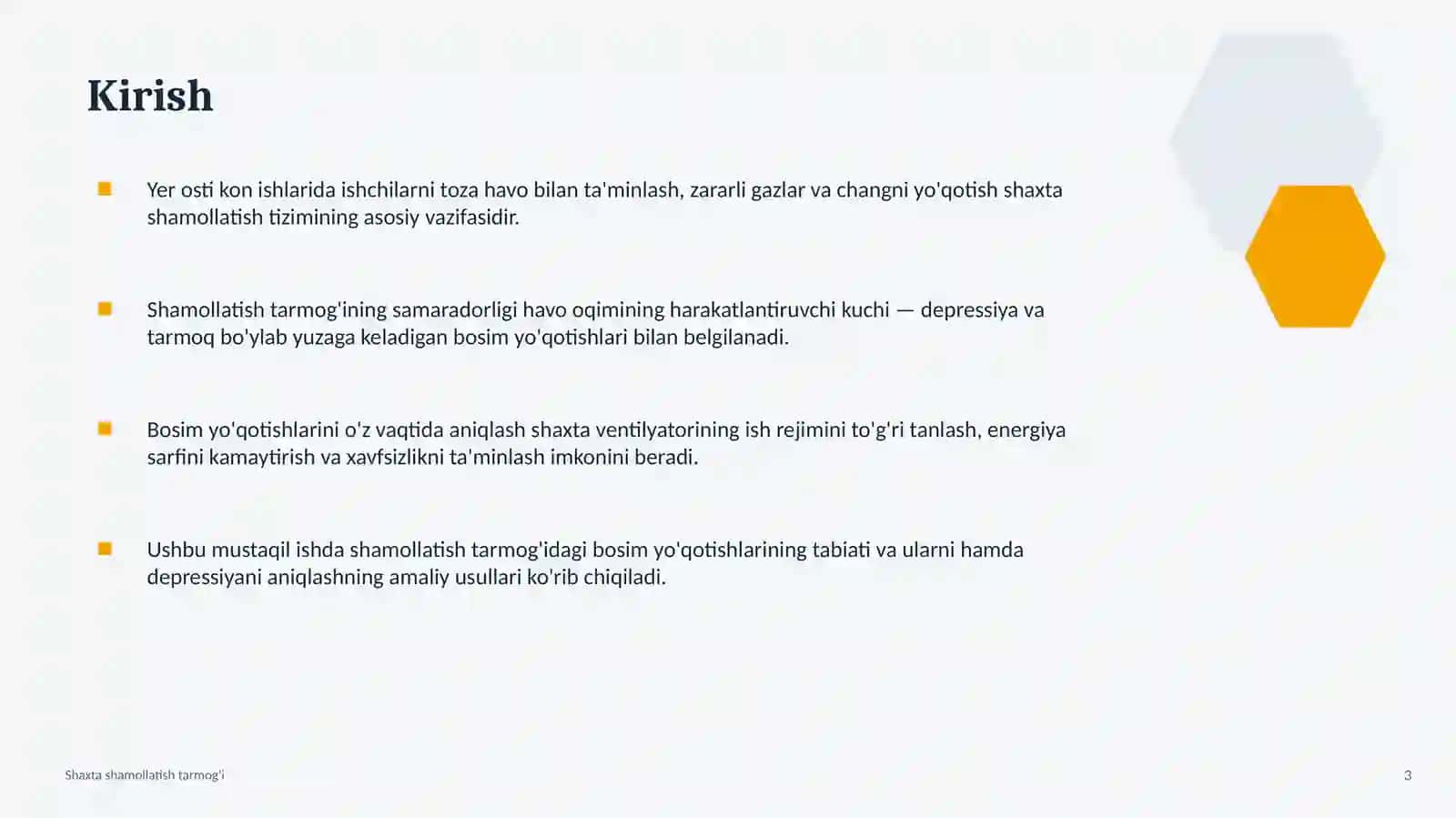 Shaxta shamollatish tarmog'i va depressiya tushunchasi 3