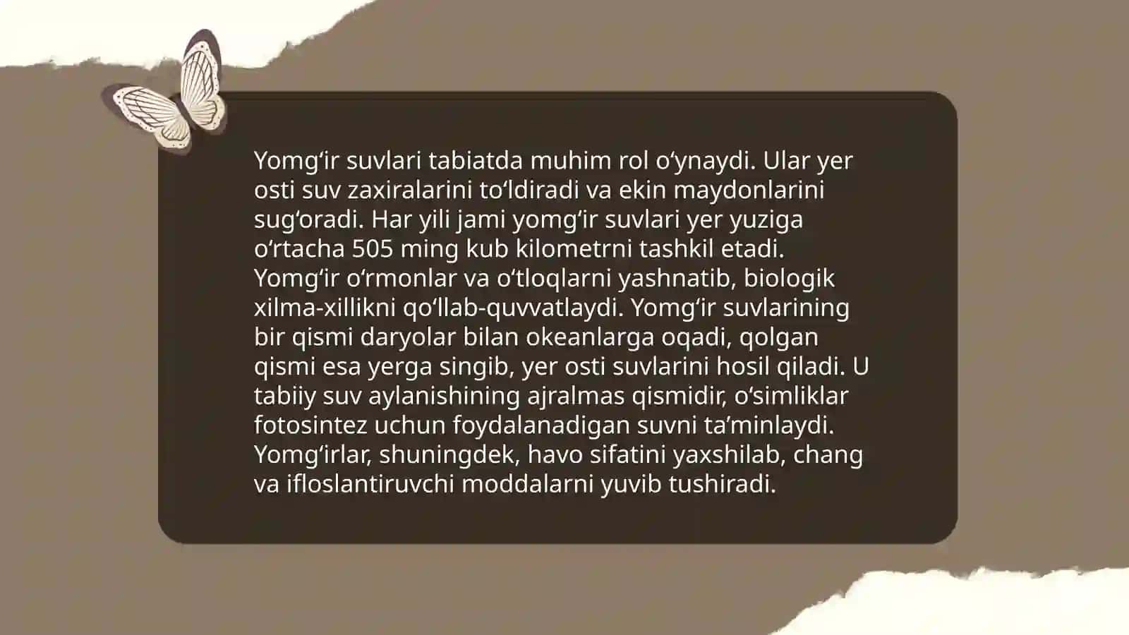 Yomg‘ir suvlari va ularning tabiatdagi ahamiyati 3