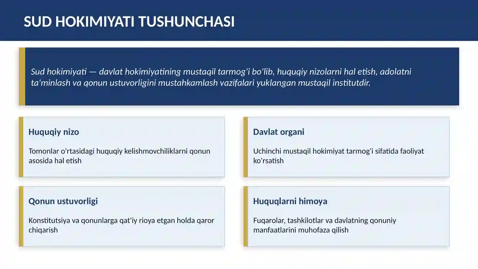 Sud hokimiyati mavzusida 3