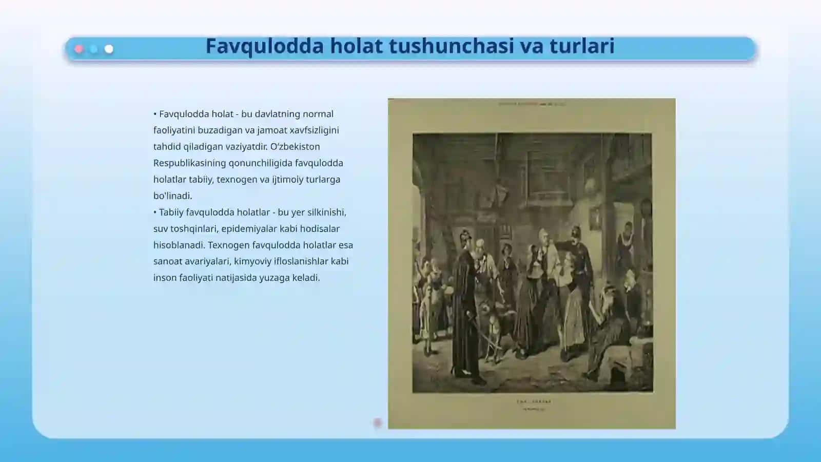 O‘zbekiston Respublikasining “Favqulodda holat to‘g‘risida”gi Konstitutsiyaviy Qonuni mazmun-mohiyati 3