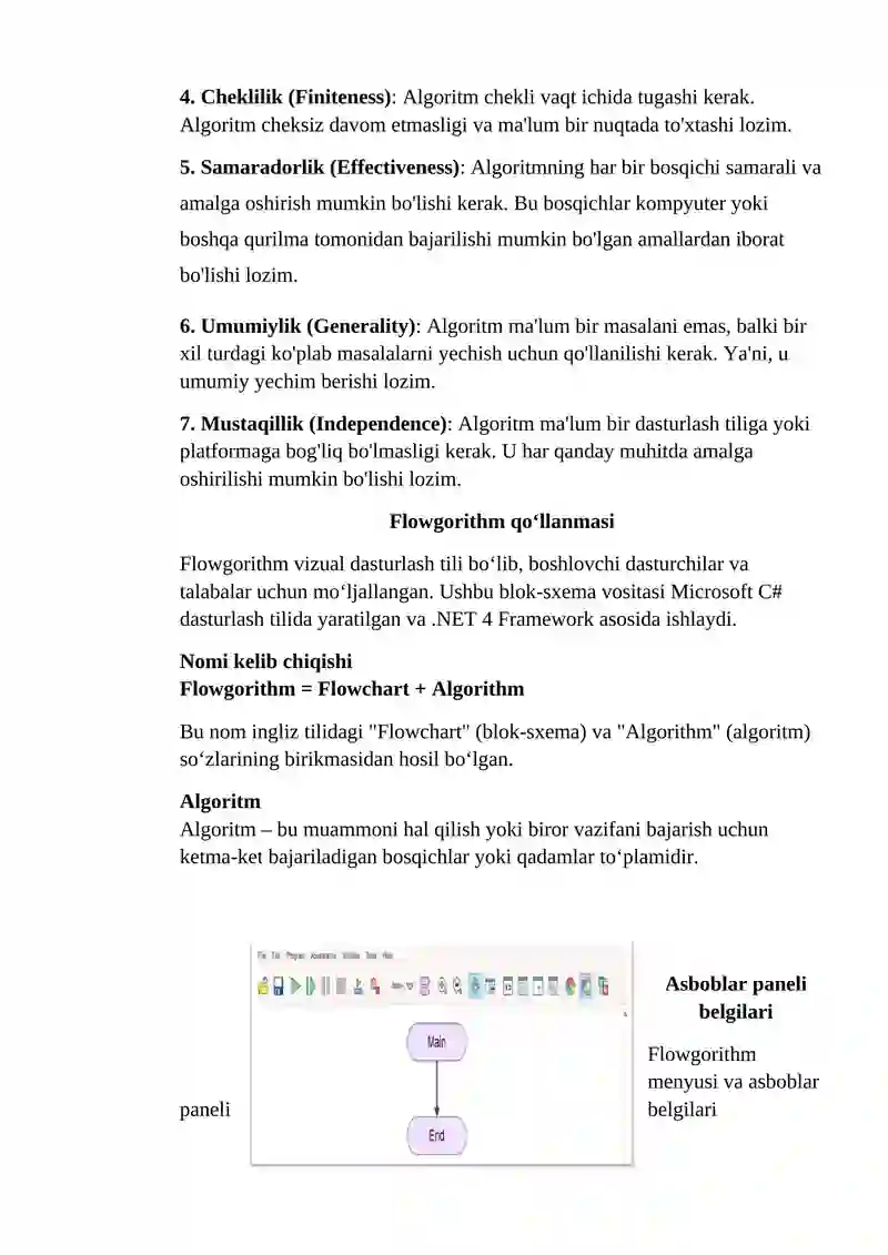 Algoritm hususiyatlari 3