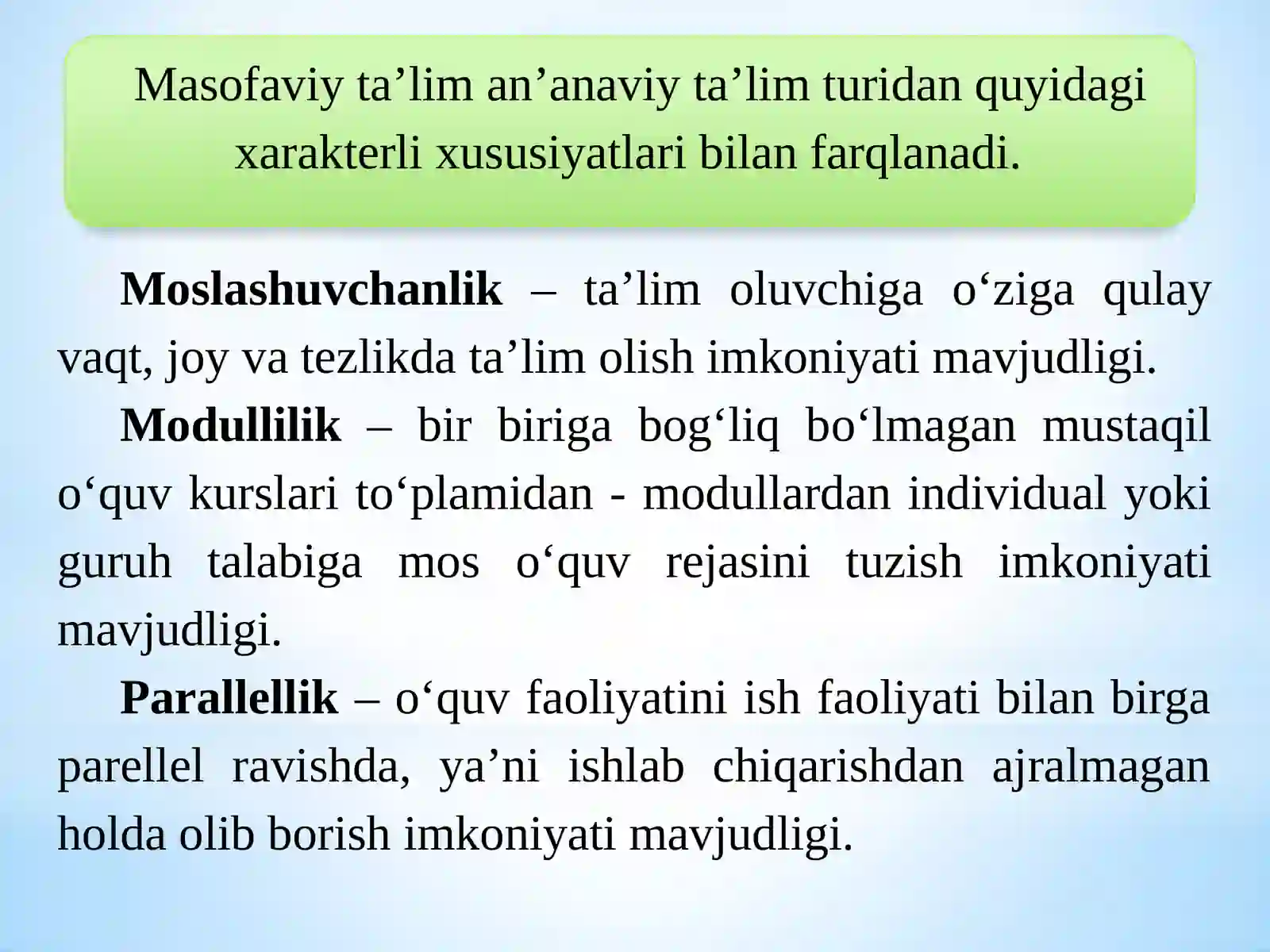 OCHIQ DARS TAQDIMOTI 3