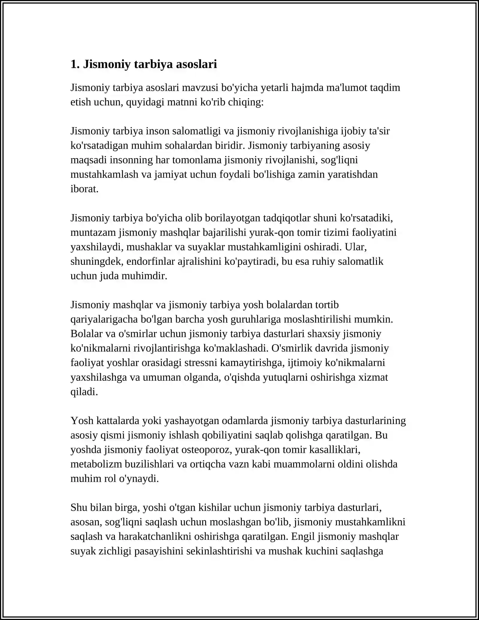 TRENING HAQIDA UMUMIY TUSHUNCHA 3