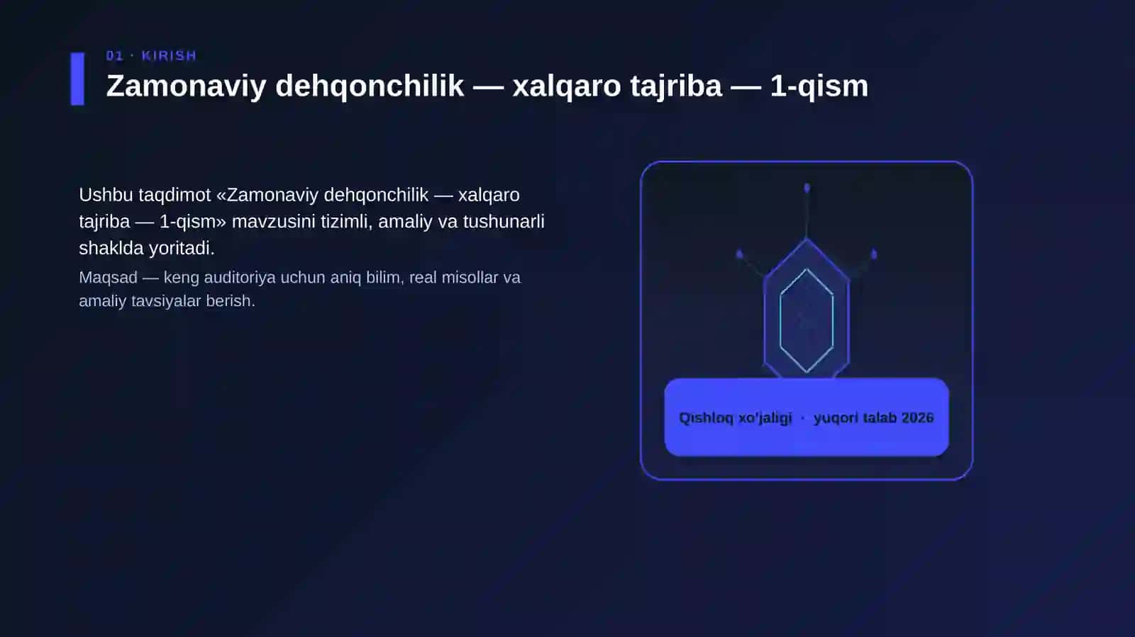 Zamonaviy dehqonchilik - xalqaro tajriba - 1-qism 3