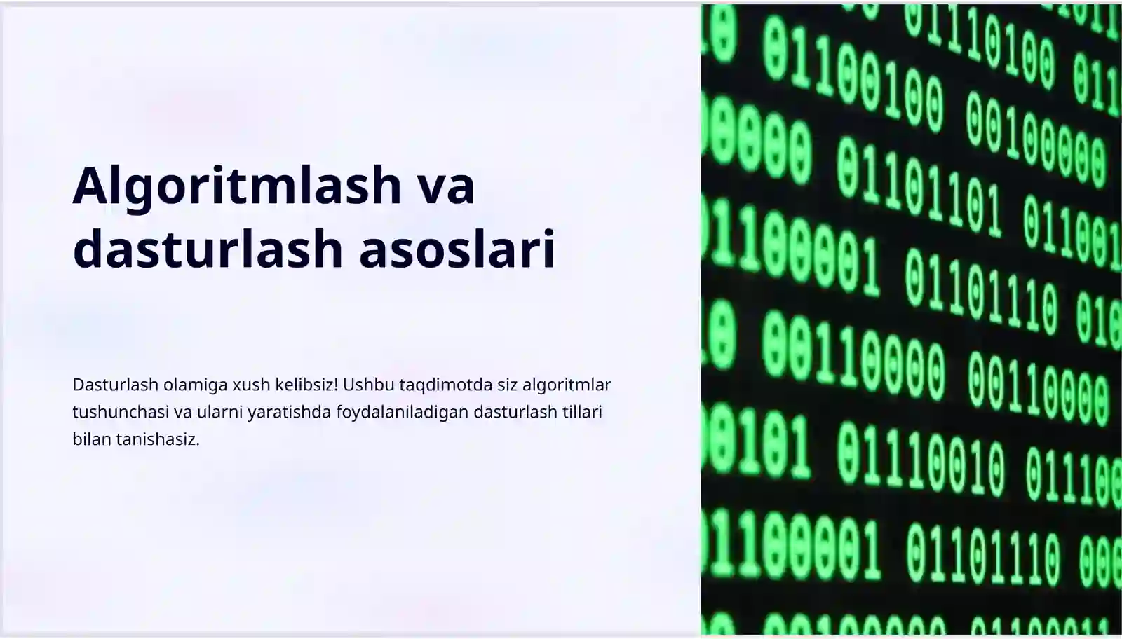 Algoritmlash va dasturlash asoslari 3