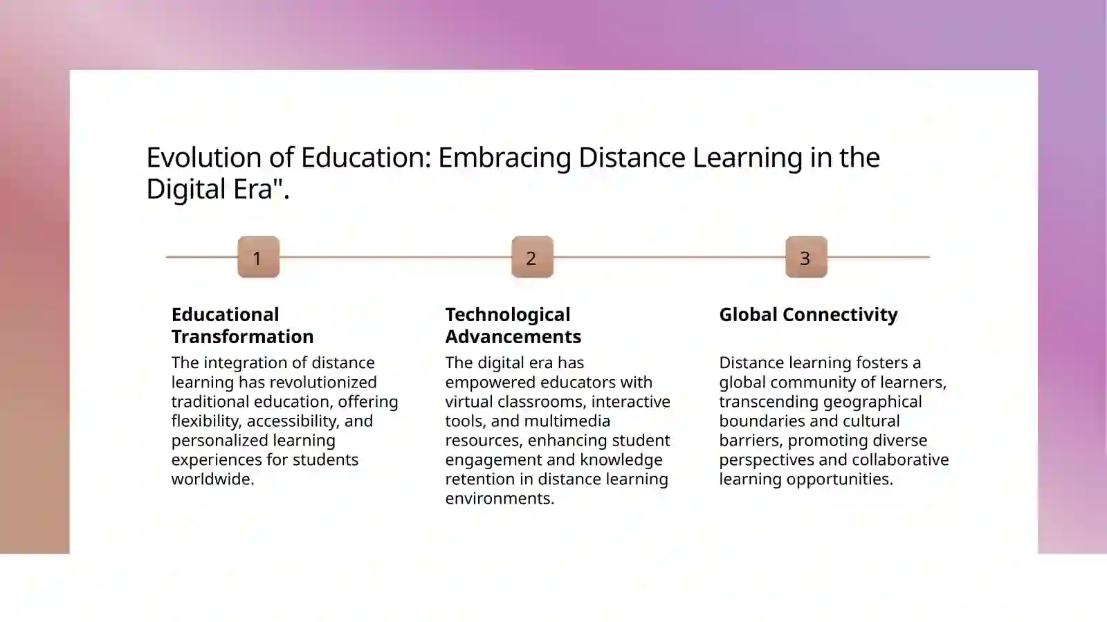 distance learning advantages and disadvantages 3