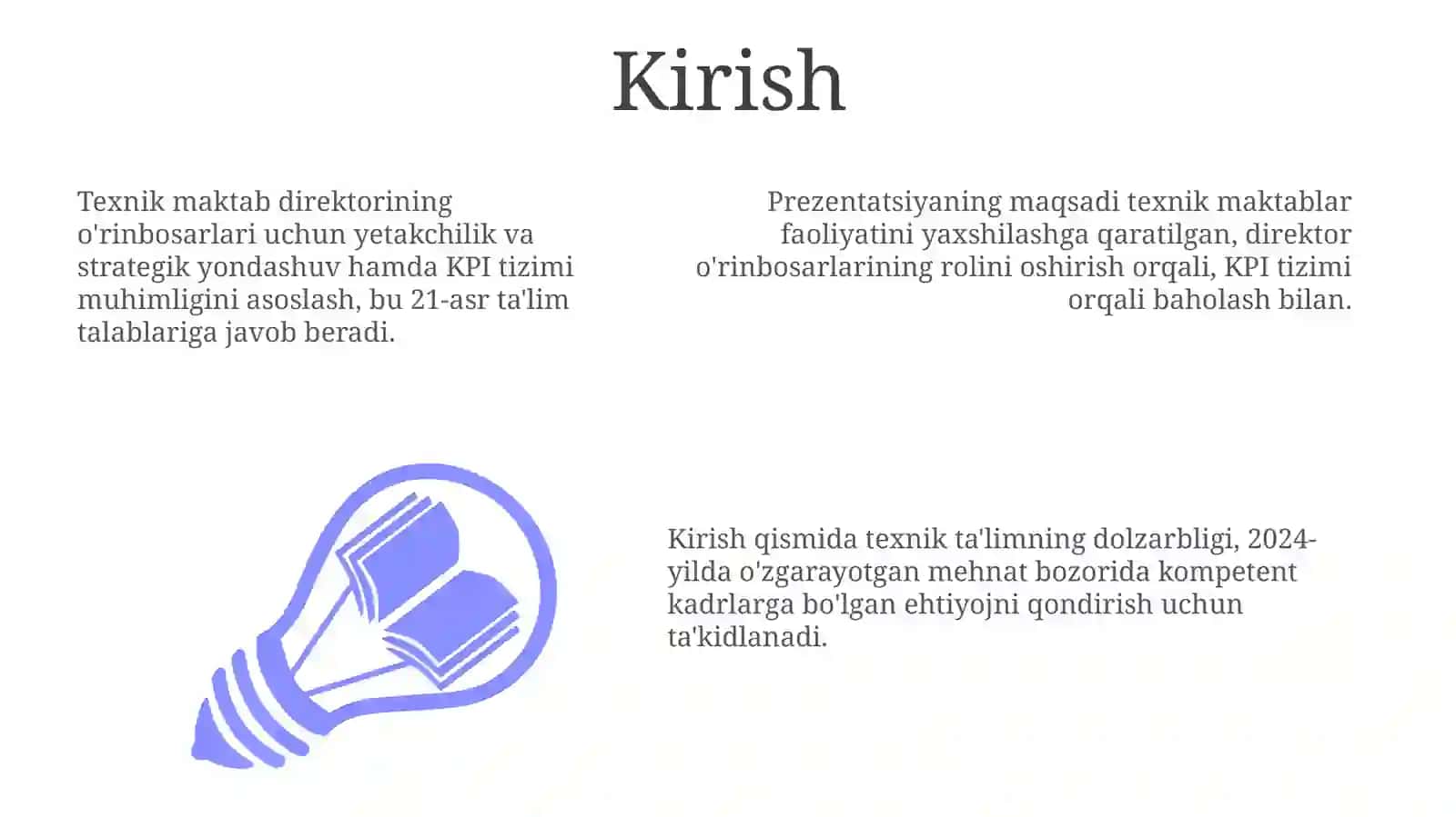 Texnikum direktorio'rinbosarlariningliderlikvaboshqaruvstrategikyondashuvvaKPItizimi 3