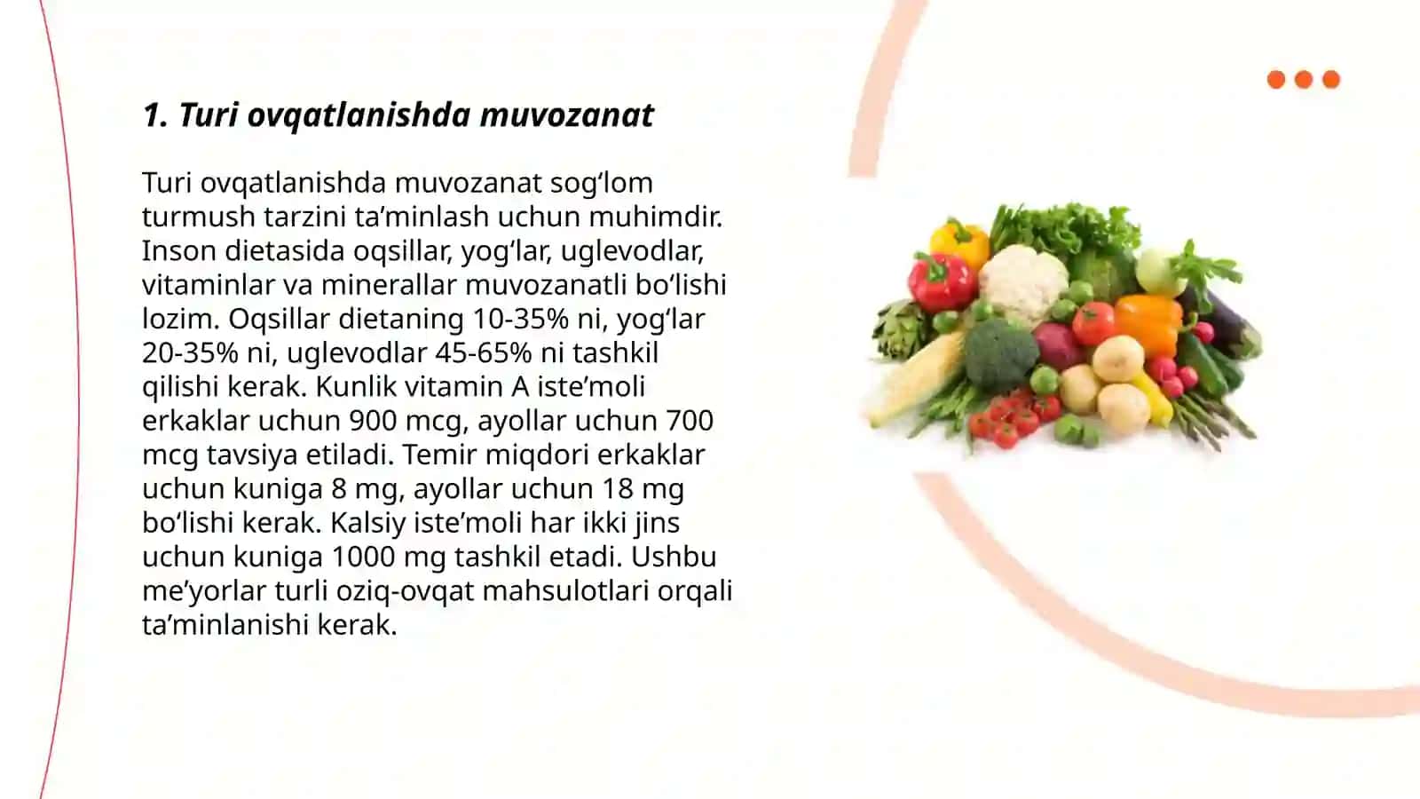 Turi ovqatlanish 3