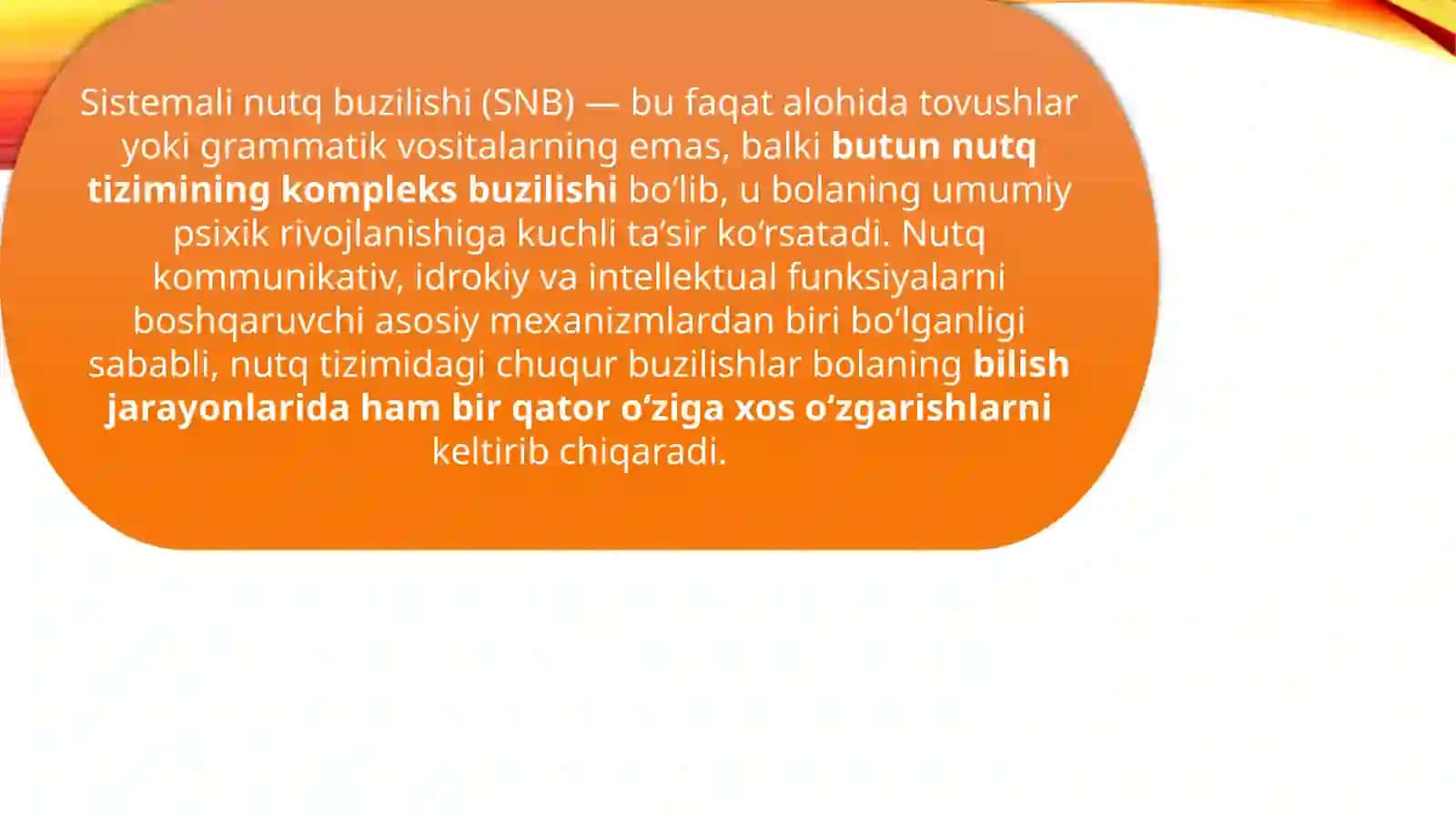 Sistemali nutq buzilishiga ega bolalarni psixologik xususiyatlari 3