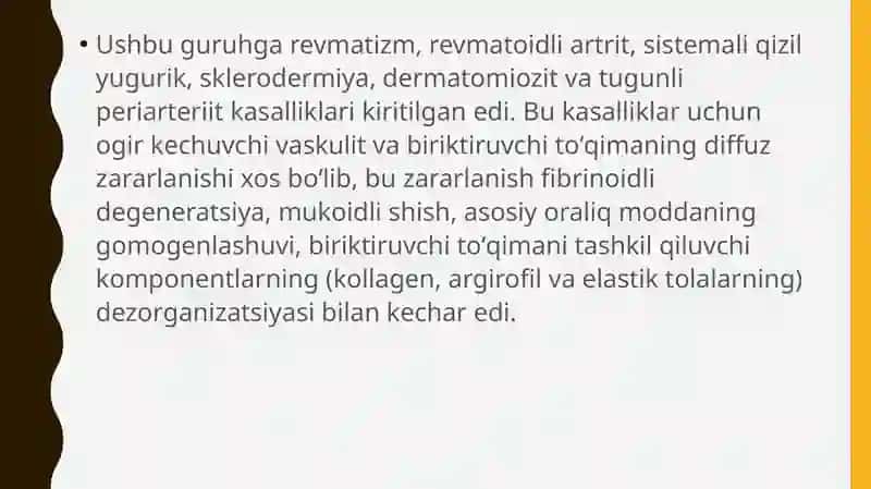 Kollagenoz, patogenezi, tashxisi 3
