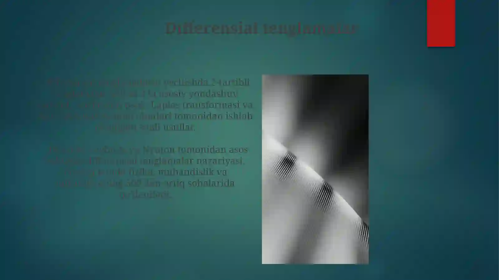 Differensial tenglamalar 3