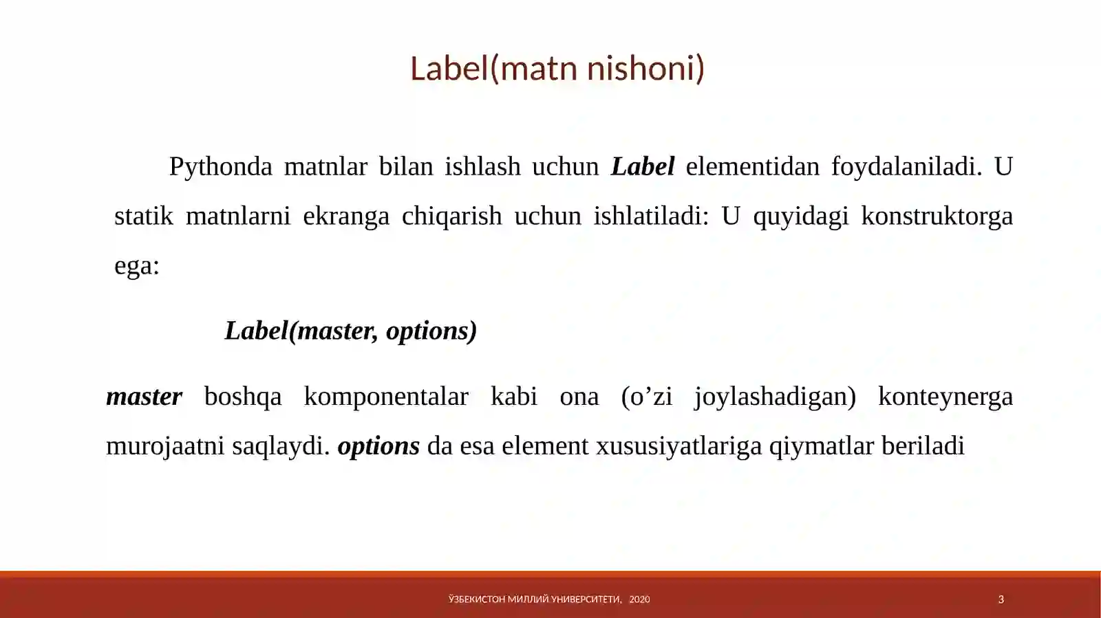 Pythondasturlashtili 3