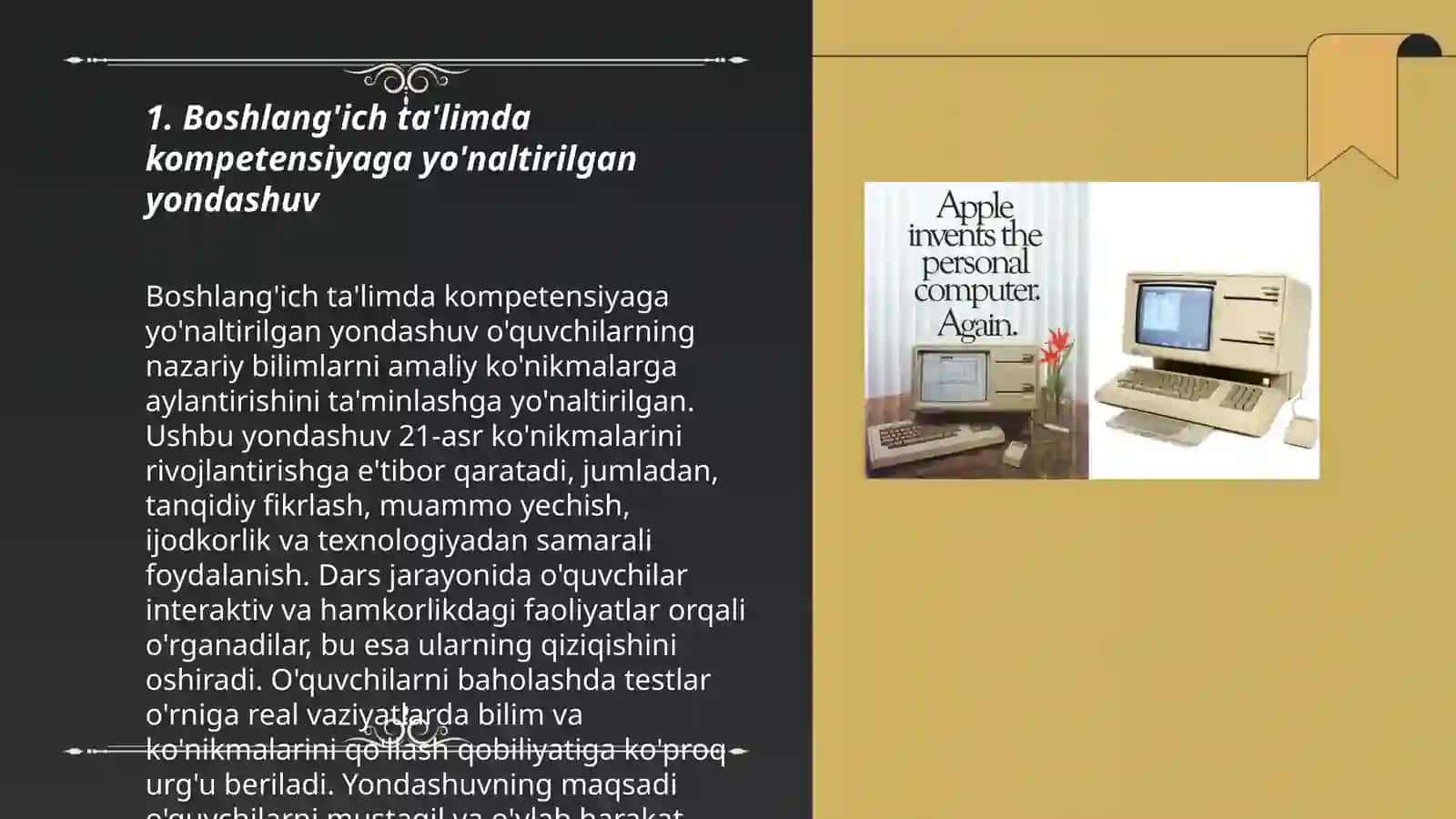 Boshlang'ich zamonaviy maktabda kompitentli-yo'naltirilgan dars 3