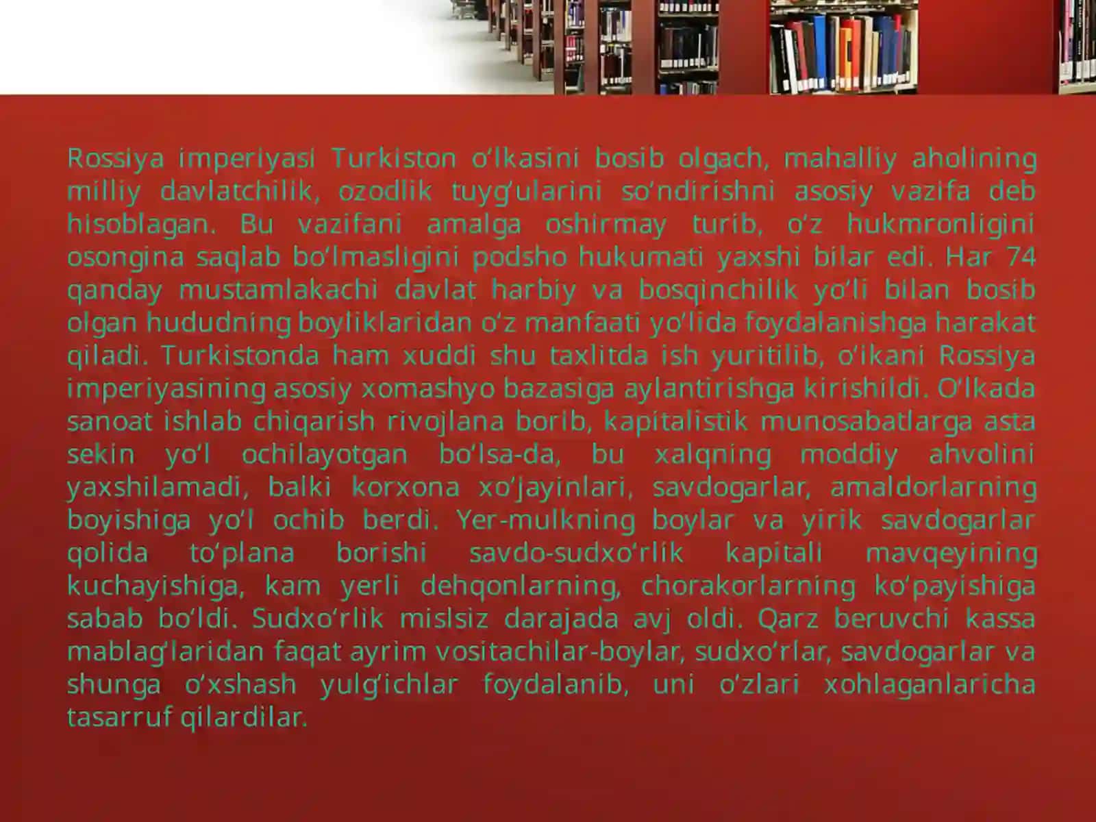Turkiston o’lkasida xalq ozodlik harakatlari 3