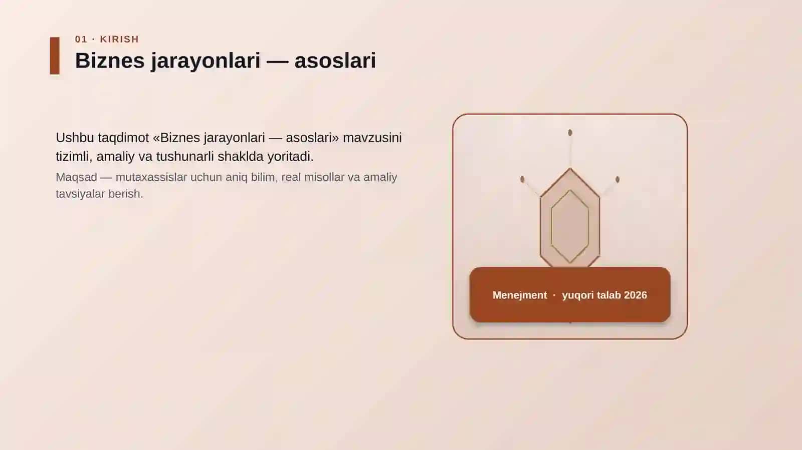 Biznes jarayonlari — asoslari 3