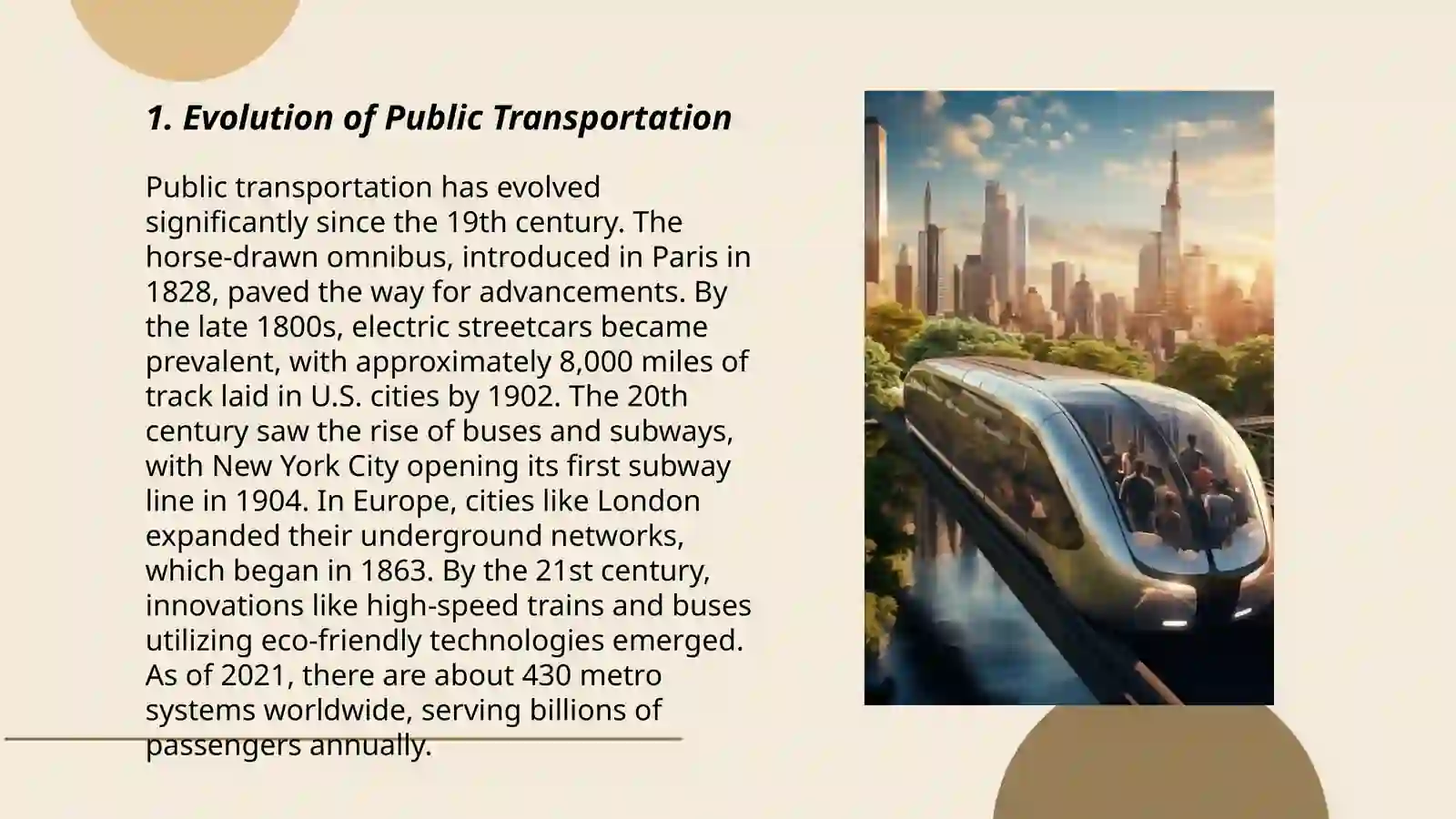Evolution of Public Transportation 3