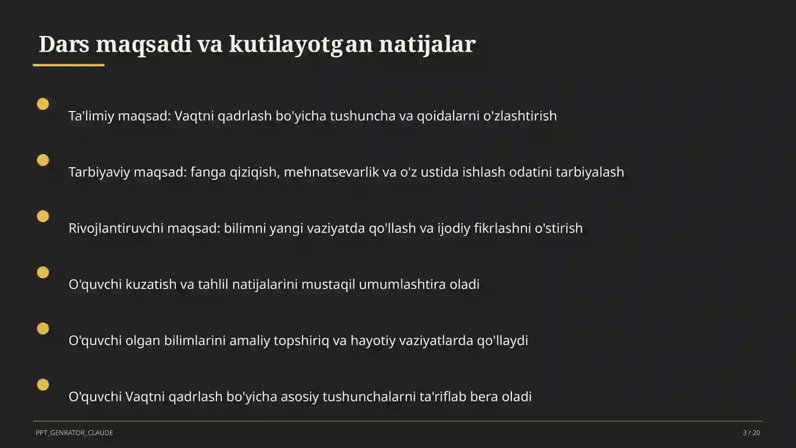 Vaqtni qadrlash (4-sinf) 3