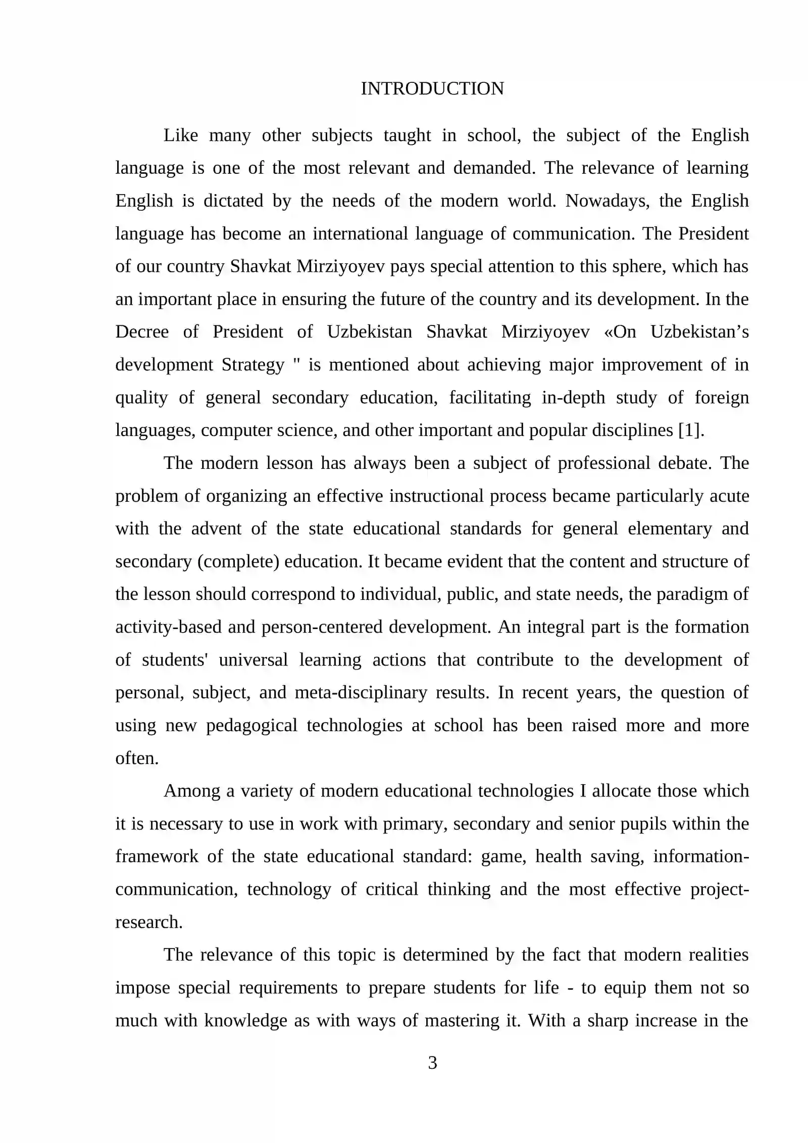 TECHNOLOGIES IN FOREIGN LANGUAGE TEACHING 3