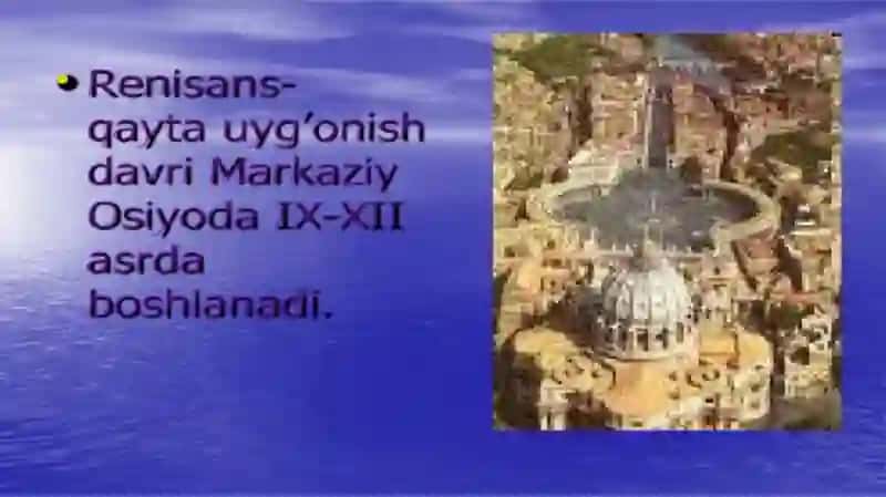 IX-XII asrlarda Markaziy Osiyoxalqlarining uyg’onish davri, ijtimoiy–iqtisodiy va madaniy taraqqiyoti 3