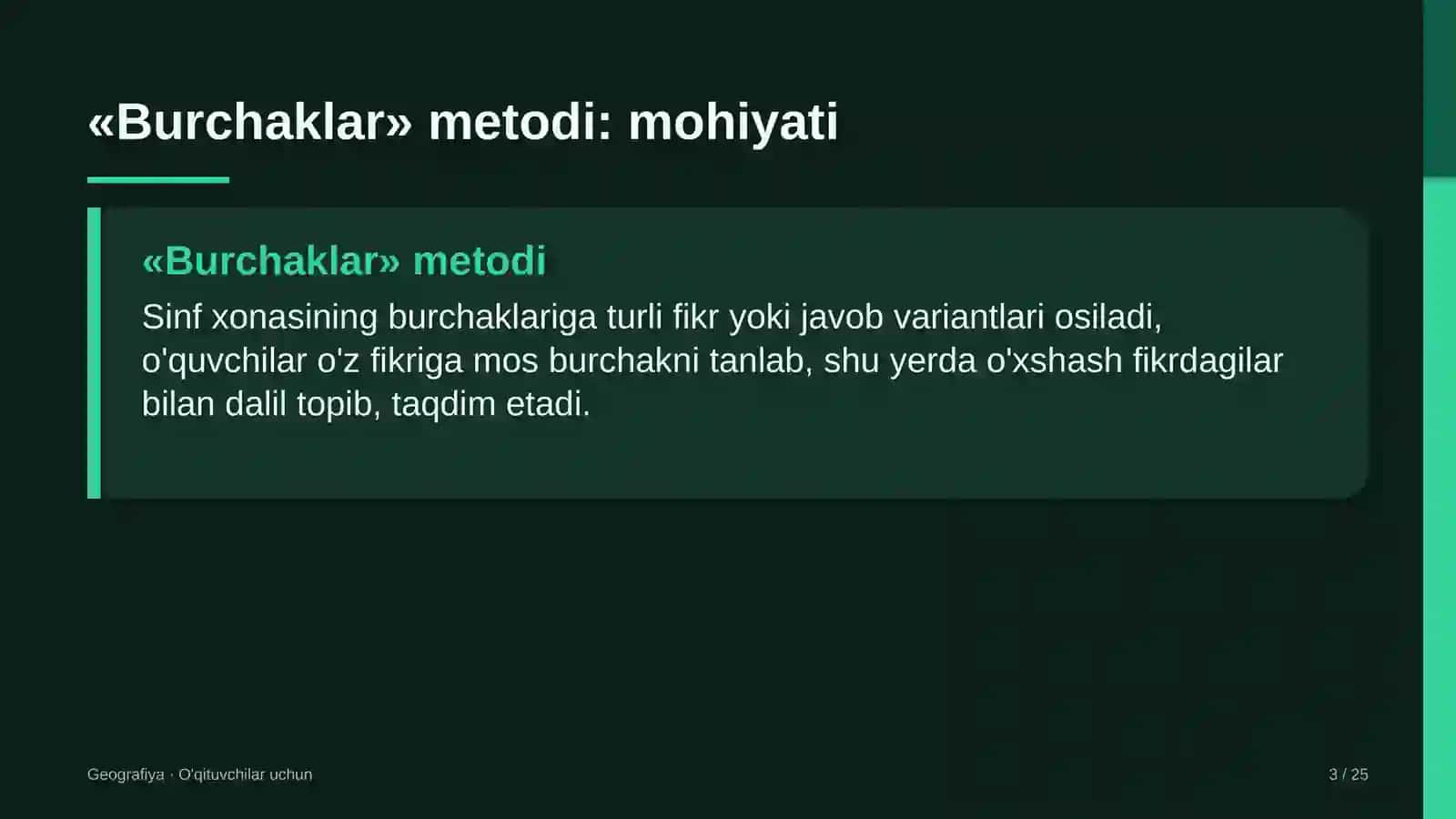 geografiya darslarida burchaklar metodidan foydalanish 9231 3