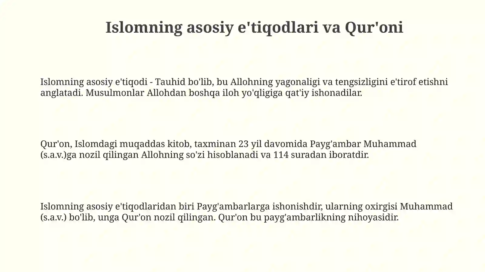 Islomdini 3