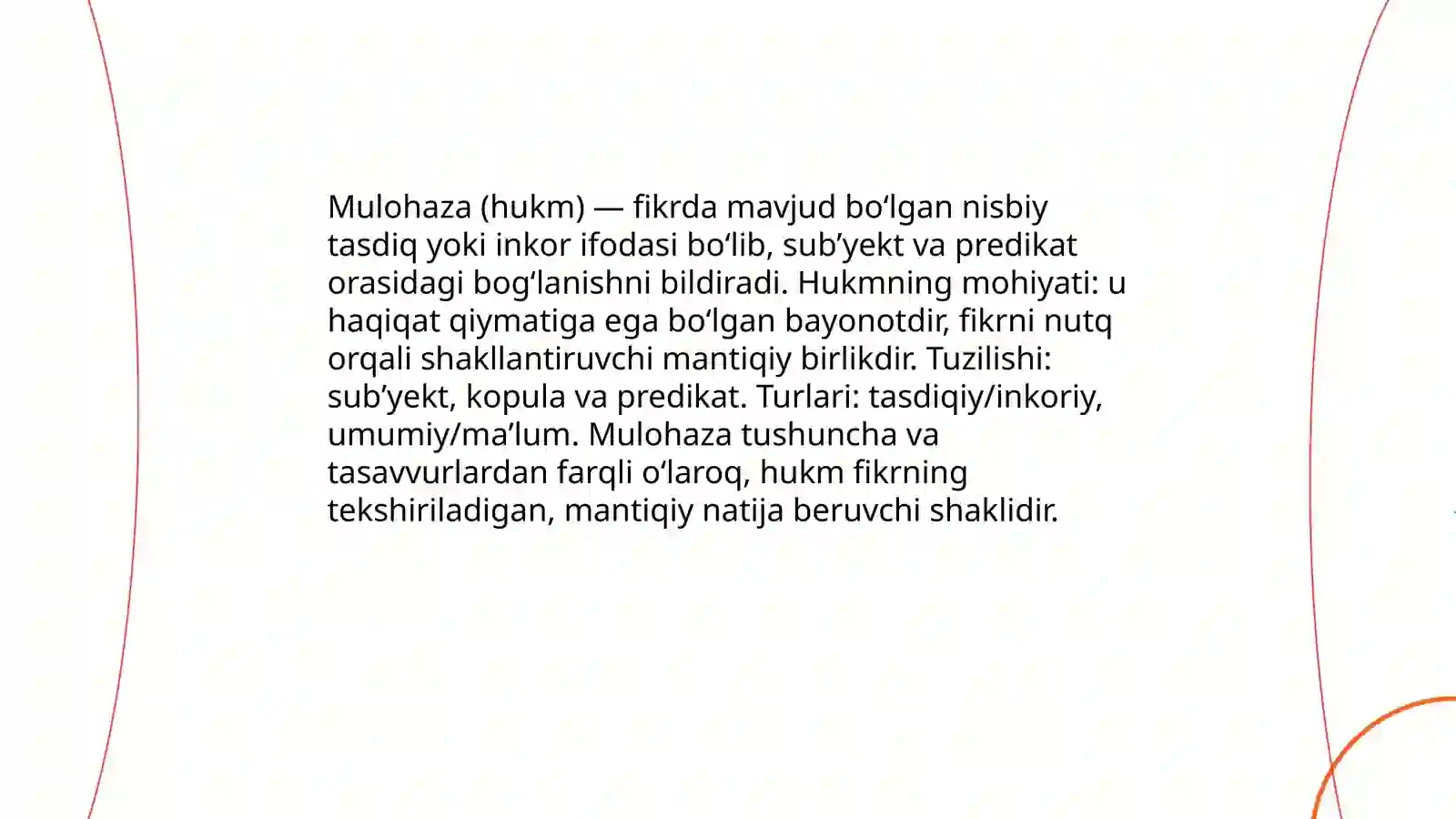 Mulohaza (hukm) 3
