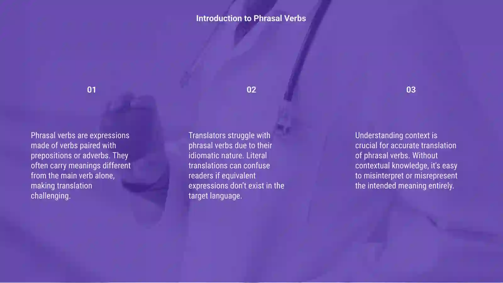 Translation problems of Phrasal verbs 3